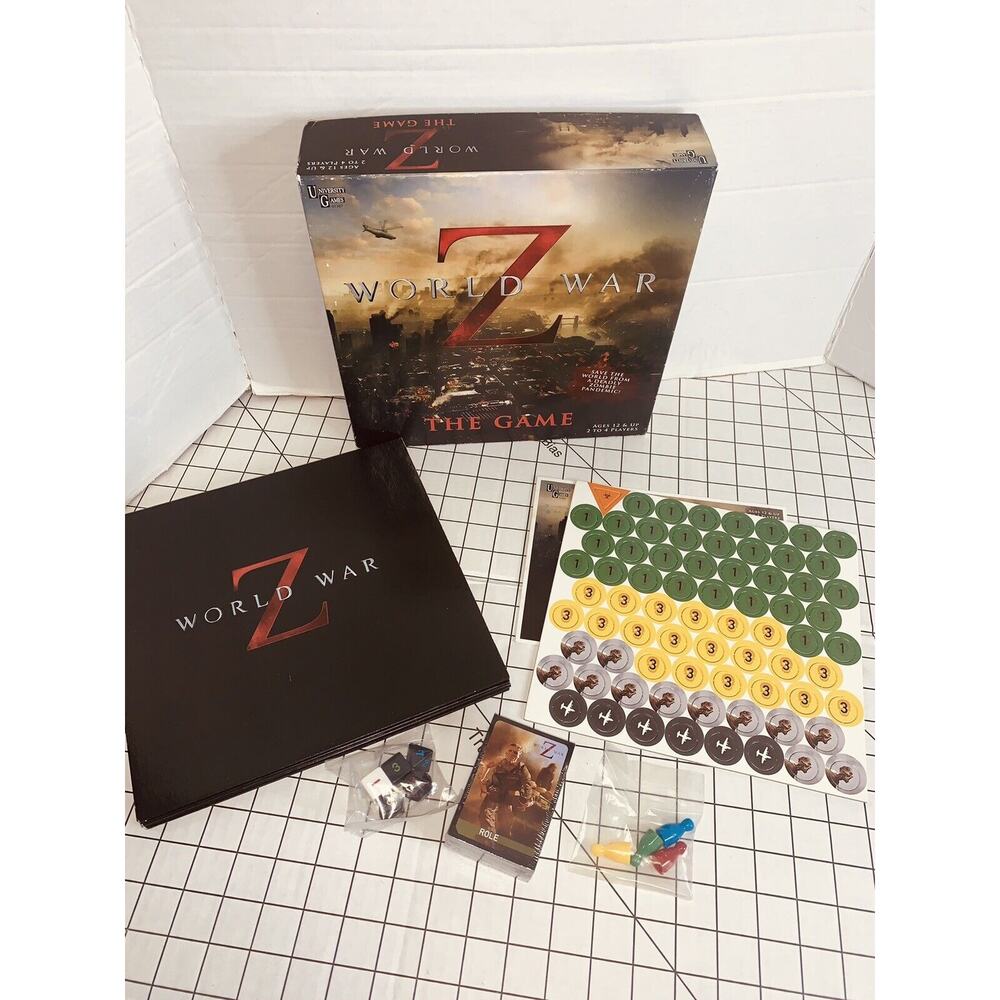 World War Z The Game Zombies University Games Tactical Strategy Board Unused